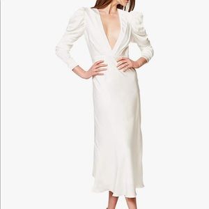 ZARIA MIDI DRESS IN IVORY